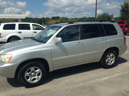 Toyota highlander 2003 03 silver v4 l@@k dvd low low miles