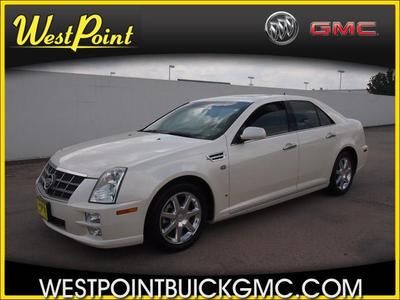 08 sts navigation sunroof leather bose v8 4.6l 69k pearl white super clean nice!