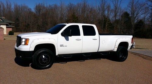 2009 gmc sierra k3500 hd slt crew cab dually drw duramax/allison only 21k miles