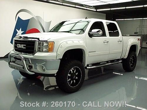 2011 gmc sierra  rocky ridge crew z71 4x4 lift 20's 18k texas direct auto