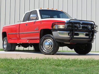 96 ram 3500 slt/laramie (12-valve) cummins 4x4 banks auto 2-owners fl-truck tx !