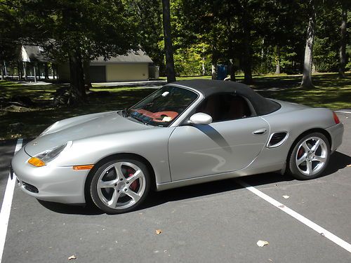 2000 Boxster S, Arctic Silver, Boxster Red 2 DR Top Rated Roadster, US $16,700.00, image 2