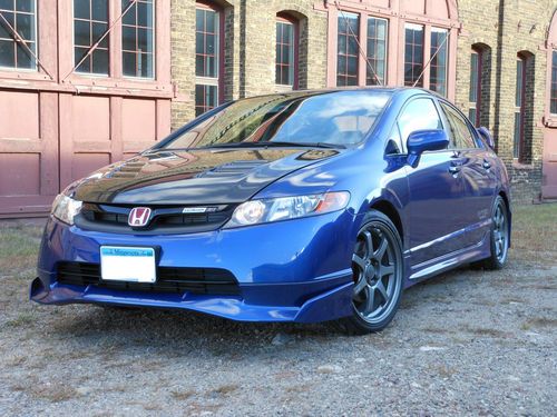 2008 mugen honda civic si new nitto neogen tires carbon fiber hood type r badges