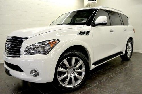 13 infiniti qx56 premium navigation roof dual dvds 360 cameras free shipping