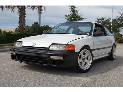 91 crx hf lots of performace parts 1.5l manual trans no reserve $1