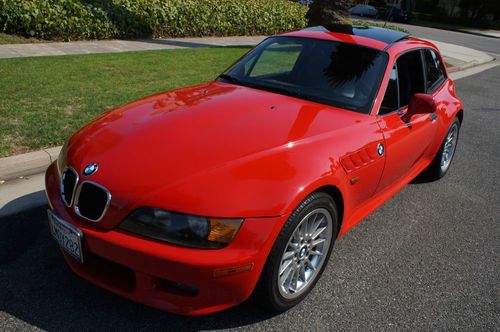 1999 original california owner rare z3 coupe with black leather trim  &amp; 17&#034; rims