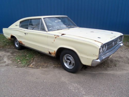 1966 hemi charger automatic radio delete barn find very rare mopar project car