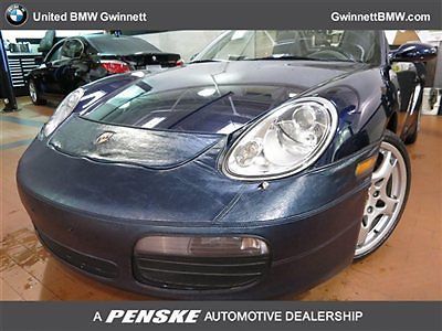 2005 boxster s convertible manual gasoline 3.2l flat 6 cyl blue only 46367 miles