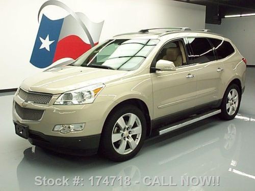 2009 chevy traverse ltz dual sunroof nav dvd 20&#039;s 75k texas direct auto