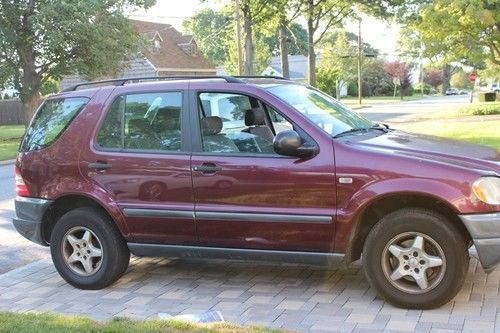 1999 mercedes-benz ml320 suv 4x4 low miles awd no reserve carfax no accidents