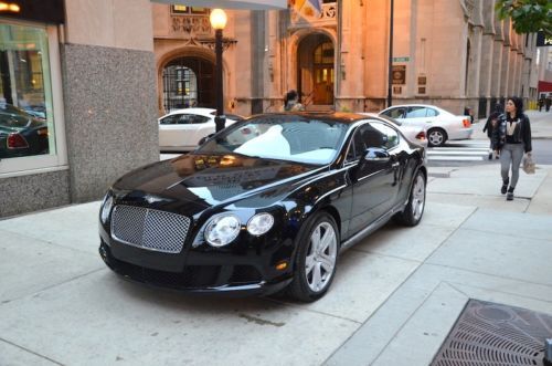 2012 bentley gt black/black/black 1 owner! bentley dealer! call now!