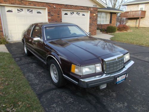 1988 lincoln mark vii lsc luxury sport coupe 2 door 88k miles black cherry !!