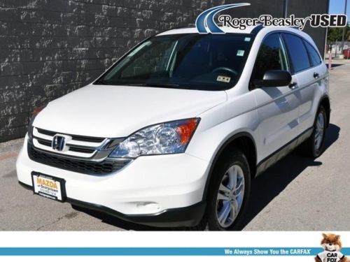 2011 honda cr-v ex white automatic auxiliary audio input sunroof tpms abs cruise