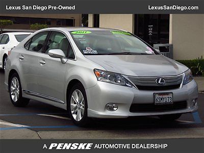 4dr sdn hybrid lexus certified/navigation/hybrid/rear camera/bluetooth/moon roof