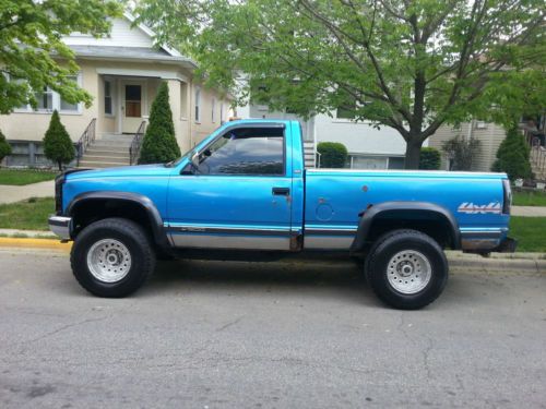 1991 Chevy Silverado 4x4 lifted truck, image 4