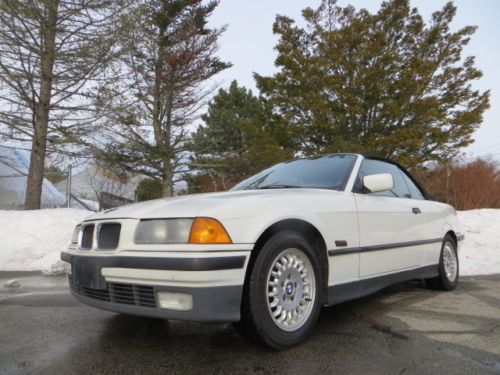 White 325 ic convertible 5 speed selling at no reserve one owner new bmw trade