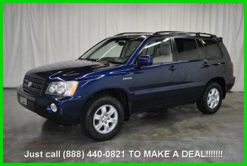 03 toyota highlander limited v6 4wd no reserve