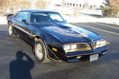 1978 pontiac trans am t-tops starlight black only 17k original miles bandit look