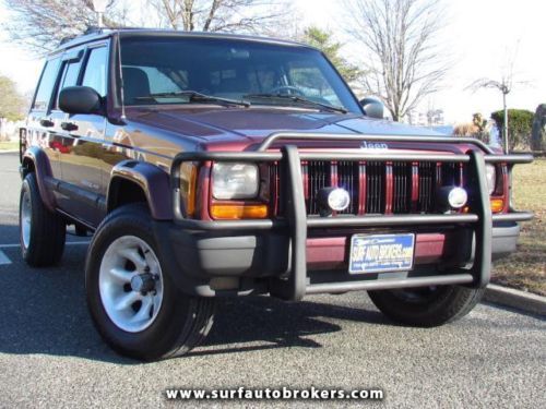 2001 jeep cherokee sport 4x4 4.0l 4 door with 90k miles &amp; warranty