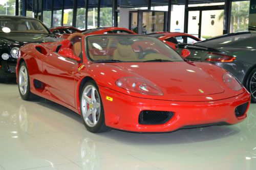 2004 ferrari 360 spider convertible&#034; stunning&#034; service hsitory!!