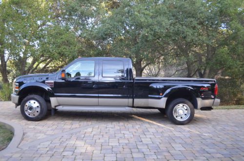 Black/tan, crewcab, dually, king ranch, diesel, fully loaded, very low miles