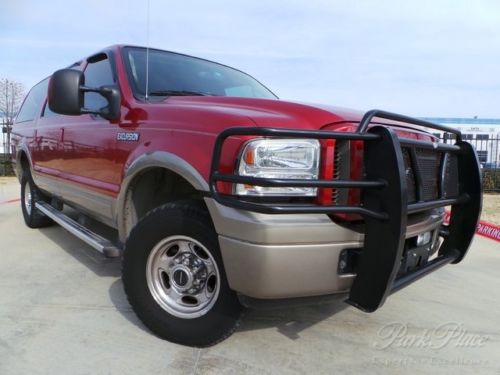 2005 eddie bauer power stroke diesel 4x4 dvd red/tan no reserve! l@@k!!!