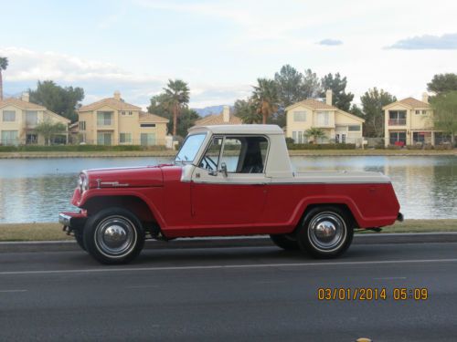 Mint new 1968 jeepster commando v6 truck half cab #s match magazine award winner