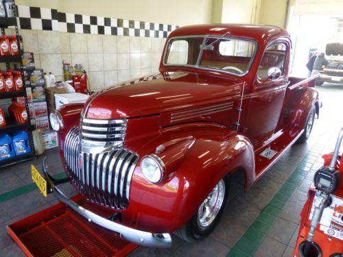 1941 chevy truck 3100 short bed v8 dk candy apple red &#034;free shipping&#034;