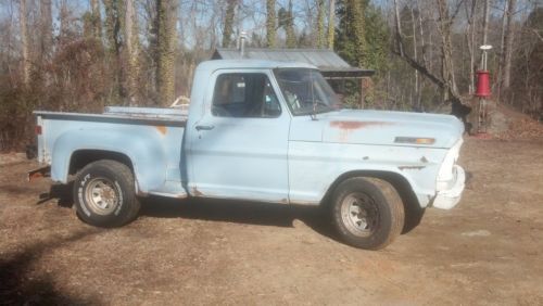 1968 ford f-100 stepside pick-up track. all original. runs and drives!!!