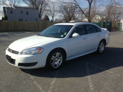 2011 chevy impala lt, white/black leather, heated seats, moon roof, 29k miles!!