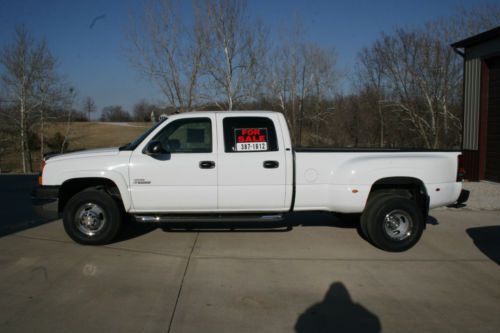 Chevrolet : silverado 3500hd lt 2004 crew cab 4x4 duramax diesel 46600 miles