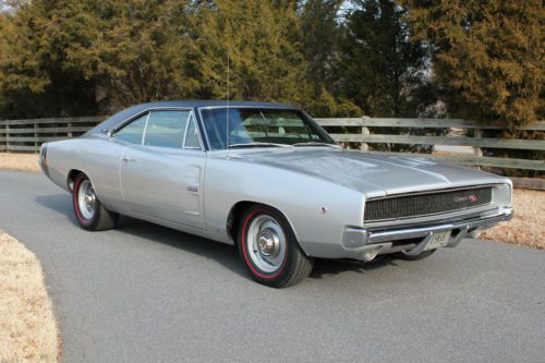 Real &#034;j&#034; hemi / 4-speed charger r/t w/ keisler 5-speed, aa1 silver, 14 yr owner.