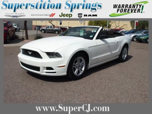Clean white black convertible top rwd 3.7l auto v6 cd car financing options