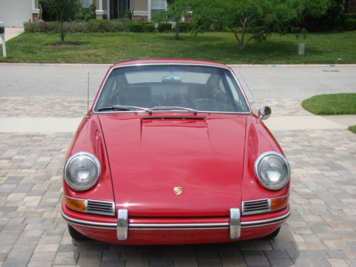 Restored 1966 porsche 912 5 speed with fuchs, webbers, 5 gauge polo red