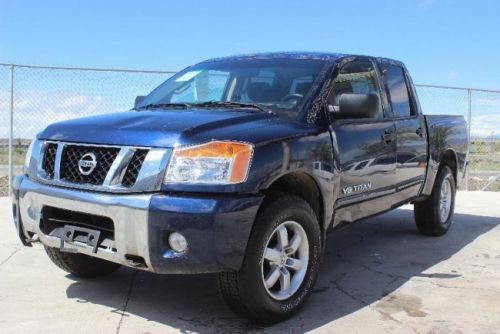 2012 nissan titan crew cab sv damaged salvage runs! cooling good export welcome!