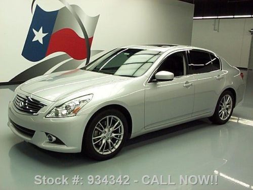 2012 infiniti g37 journey sedan prem sunroof nav 16k mi texas direct auto