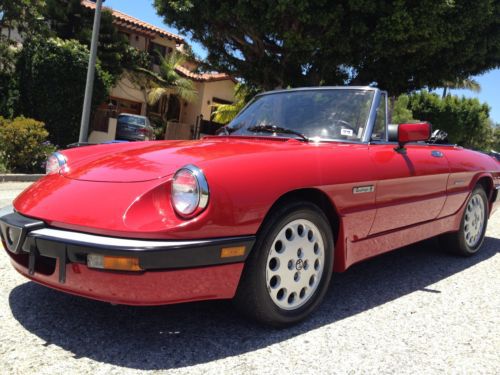 1986 alfa romeo sipider quadrifoglio rare 1 owner only 57k miles all original!
