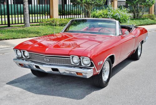 Laser straight restored 1968 chevrolet chevelle convertible ss tribute p.s,p.b.