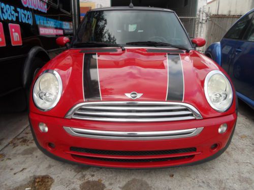 2006 mini cooper convertible 2-door 1.6l, manual transmission, low miles, clean