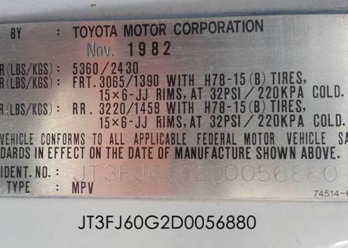 1982 Toyota Land Cruiser Base Sport Utility 4-Door 4.2L, US $4,500.00, image 12