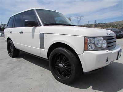 08 range rover hse white 78k miles navigation dvd player