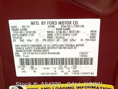 2013 FORD F-150 LTD CREW ECOBOOST 4X4 SUNROOF NAV 36K TEXAS DIRECT AUTO, US $41,980.00, image 12