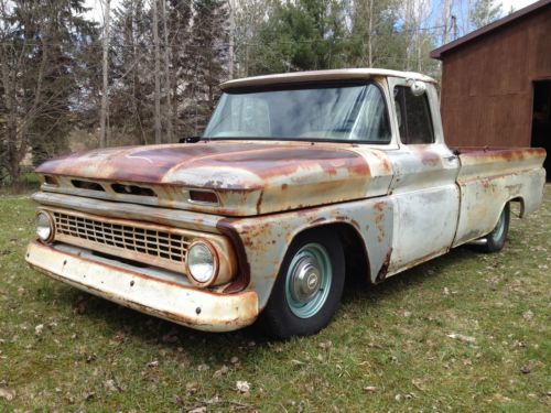 62 chevy c-10 patina, rat rod pickup no reserve!!