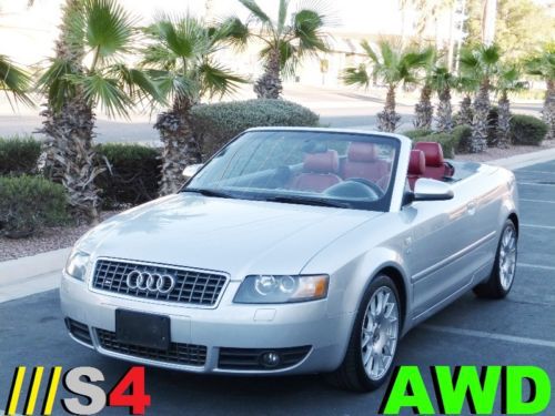 2006 audi /// s4 cabriolet quattro awd navigation bose heated seats &gt;no reserve&lt;