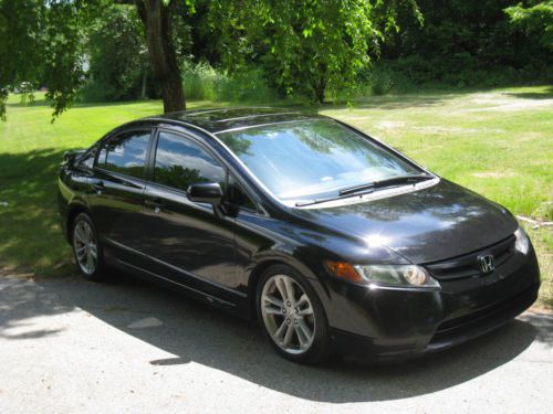 2007 honda civic si sedan navigation black 223k mi 100% original adult owned