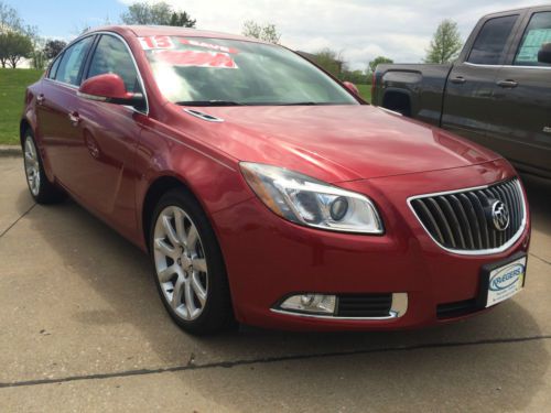 2013 buick regal turbo premium iii, sunroof, navigation, sedan 4-door 2.0l, red