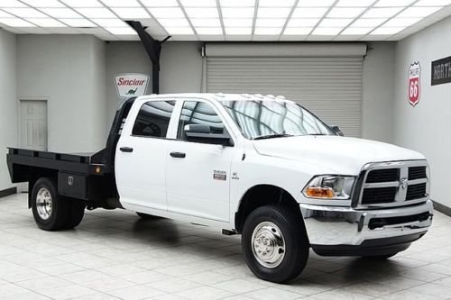 2011 dodge ram 3500 diesel 4x4 dually flat bed hauler crew cab 1 texas owner