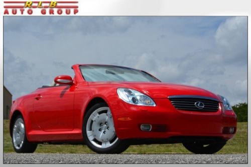 2003 sc 430 convertible 39,000 original miles bright red this is the one to own!