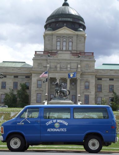 1981 dodge ram 350 12 passenger van montana aeronautics commission/civil defense