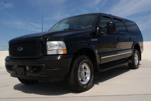 2002 ford excursion limited - 4x4 - dvd - leather - legendary 7.3 turbo diesel!!